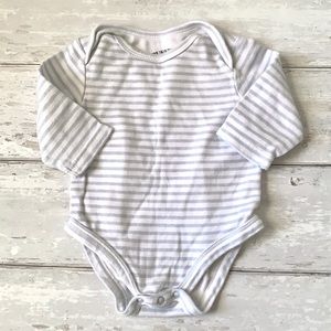 Bunnies By the Bay Baby Onesie 0-3m Blue Stripes Organic Bodysuit Newborn